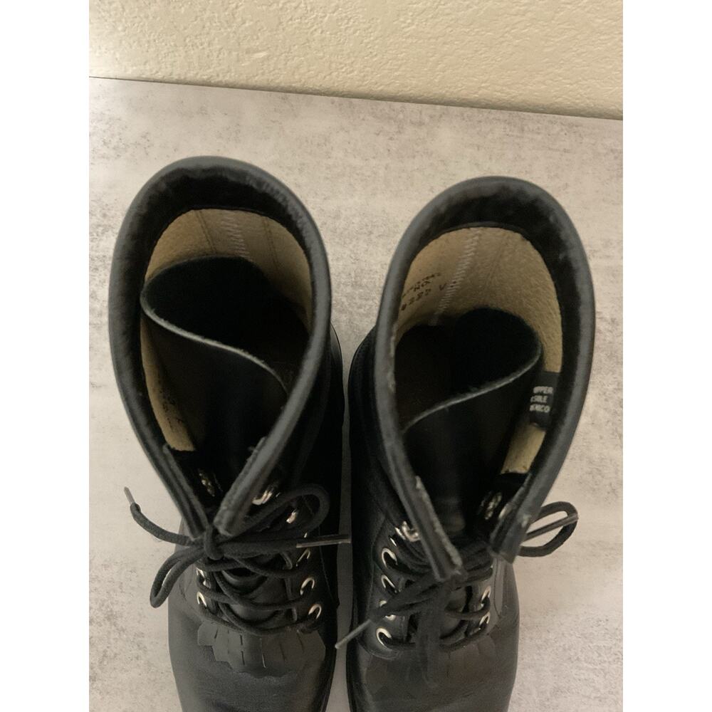 Justin Boots Black Ankle Boots - Picture 4 of 13